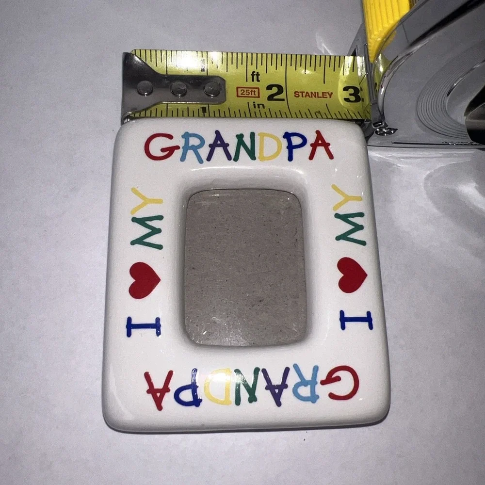 Vintage I Love My Grandma And Grandpa Picture‎ Frames Fridge Magnets Set